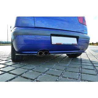 Heck Ansatz Flaps Diffusor passend für SEAT IBIZA MK2 FACELIFT CUPRA schwarz Hochglanz