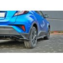 Heck Ansatz Flaps Diffusor passend für TOYOTA C-HR  schwarz matt