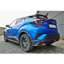 Heck Ansatz Flaps Diffusor passend für TOYOTA C-HR  schwarz matt