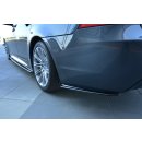 Heck Ansatz Flaps Diffusor passend für BMW 5er E60/E61 M Paket schwarz matt