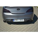 Heck Ansatz Flaps Diffusor passend für HYUNDAI GENESIS COUPÉ MK.1 schwarz matt