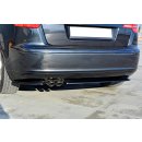 Splitter / Diffusor Heck Ansatz passend für Audi A3 Sportback 8P / 8P Facelift schwarz Hochglanz