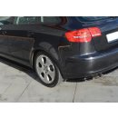 Splitter / Diffusor Heck Ansatz passend für Audi A3 Sportback 8P / 8P Facelift schwarz Hochglanz