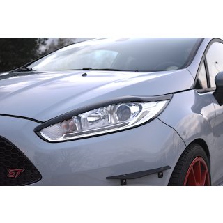 Scheinwerfer Blenden Böser Blick V.1 passend für Ford Fiesta ST / ST-Line / Standard Mk7 FL schwarz Hochglanz