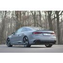 Diffusor Heck Ansatz passend für Audi RS5 F5 Coupe / Sportback schwarz Hochglanz