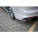 Heck Ansatz Flaps Diffusor passend für Audi RS5 F5 Coupe  Carbon Look