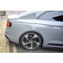 Heck Ansatz Flaps Diffusor passend für Audi RS5 F5 Coupe  schwarz Hochglanz