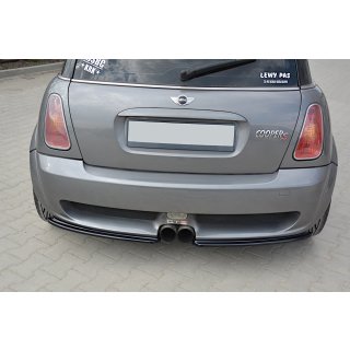 Heck Ansatz Flaps Diffusor passend für MINI R53 COOPER S JCW schwarz matt