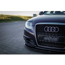 Front Ansatz passend für Audi A6 S-Line C6 FL  schwarz Hochglanz