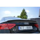 Spoiler CAP passend für AUDI A5 SPORTBACK S-LINE MK1 FACELIFT 8T  schwarz Hochglanz