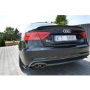 Spoiler CAP passend für AUDI A5 SPORTBACK S-LINE MK1 FACELIFT 8T  schwarz Hochglanz