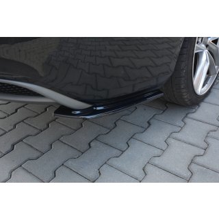 Heck Ansatz Flaps Diffusor passend für Audi A5 S-Line 8T FL Sportback  schwarz Hochglanz