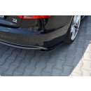 Heck Ansatz Flaps Diffusor passend für Audi A5 S-Line 8T FL Sportback  schwarz Hochglanz