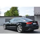 Heck Ansatz Flaps Diffusor passend für Audi A5 S-Line 8T FL Sportback  schwarz Hochglanz