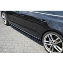 Seitenschweller Ansatz passend für Audi S5 / A5 / A5 S-Line 8T / 8T FL Sportback schwarz Hochglanz