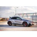 Seitenschweller Ansatz passend für Mercedes GLA 45 AMG SUV (X156) vor Facelift schwarz Hochglanz