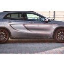 Seitenschweller Ansatz passend für Mercedes GLA 45 AMG SUV (X156) vor Facelift schwarz matt