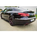 Heck Ansatz Flaps Diffusor passend für  VOLKSWAGEN CC R-LINE schwarz matt