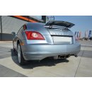 Heck Ansatz Flaps Diffusor passend für CHRYSLER CROSSFIRE schwarz Hochglanz