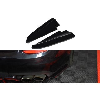 Heck Ansatz Flaps Diffusor passend für MASERATI QUATTROPORTE MK.6 vor Facelift Carbon Look