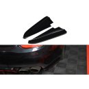 Heck Ansatz Flaps Diffusor passend für MASERATI QUATTROPORTE MK.6 vor Facelift Carbon Look