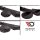 Heck Ansatz Flaps Diffusor passend für FIAT 500 HATCHBACK vor Facelift Carbon Look