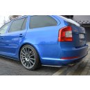 Heck Ansatz Flaps Diffusor passend für Skoda Octavia RS Mk2 / Mk2 FL Sedan / Combi schwarz Hochglanz