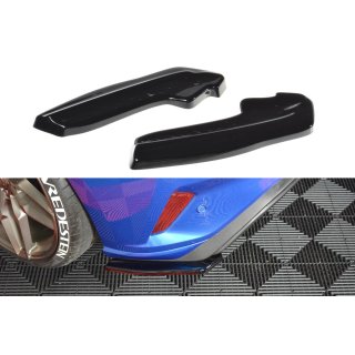 Heck Ansatz Flaps Diffusor V.1 passend für Ford Focus ST-Line schwarz matt