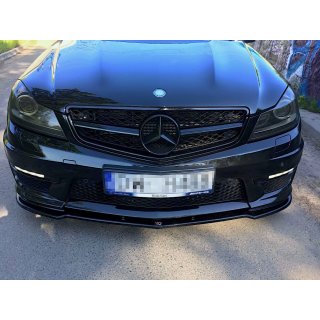 Front Ansatz passend für Mercedes AMG C63 W204 FACELIFT schwarz Hochglanz