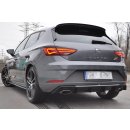 Diffusor Heck Ansatz passend für SEAT LEON MK3 CUPRA FACELIFT Carbon Look