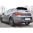 Diffusor Heck Ansatz passend für SEAT LEON MK3 CUPRA FACELIFT Carbon Look