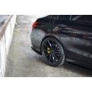 Heck Ansatz Flaps Diffusor passend für MERCEDES- BENZ C43 AMG W205 schwarz matt