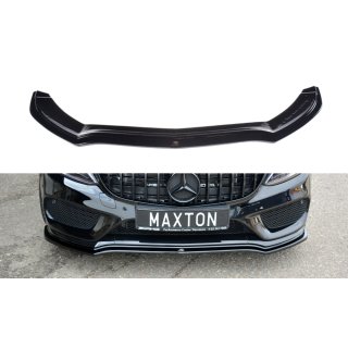 Front Ansatz V.1 passend für MERCEDES- BENZ C43 AMG W205 schwarz matt