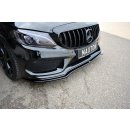 Front Ansatz V.1 passend für MERCEDES- BENZ C43 AMG W205 schwarz matt