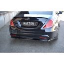 Mittlerer Diffusor Heck Ansatz passend für Mercedes S-KLASSE AMG-LINE W222 schwarz matt