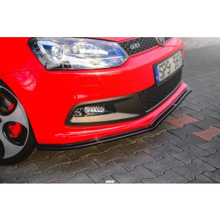 Front Ansatz V.2 passend für VOLKSWAGEN POLO MK5 GTI 6R vor Facelift Carbon Look