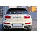 Heck Ansatz Flaps Diffusor passend für MINI CLUBMAN S MK2 (F54) JCW  schwarz matt