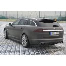 Heck Ansatz Flaps Diffusor passend für JAGUAR XF (X250) MK1 SPORTBRAKE S-PACK schwarz Hochglanz