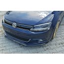 Front Ansatz V.2 passend für VOLKSWAGEN JETTA MK6 SEDAN vor Facelift schwarz Hochglanz