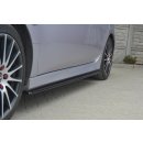 Seitenschweller Ansatz passend für MAZDA 6 MK2 SPORT HATCH (GH-SERIES) vor Facelift schwarz Hochglanz