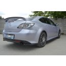 Seitenschweller Ansatz passend für MAZDA 6 MK2 SPORT HATCH (GH-SERIES) vor Facelift Carbon Look