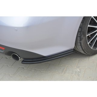 Heck Ansatz Flaps Diffusor passend für MAZDA 6 MK2 SPORT HATCH (GH-SERIES) vor Facelift Carbon Look