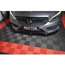 Front Ansatz V.1 passend für MERCEDES- BENZ C-KLASSE W205 COUPE AMG-LINE schwarz matt