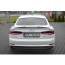 Heck Ansatz Flaps Diffusor passend für Audi A5 S-Line F5 Sportback  Carbon Look