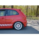 Heck Ansatz Flaps Diffusor passend für Ford Fiesta ST Mk6 schwarz Hochglanz