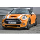 Front Ansatz passend für MINI COOPER S MK3 vor Facelift 3-Türer (F56) schwarz Hochglanz