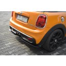 Mittlerer Diffusor Heck Ansatz passend für MINI COOPER S MK3 vor Facelift 3-Türer (F56) Carbon Look