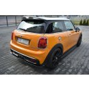 Mittlerer Diffusor Heck Ansatz passend für MINI COOPER S MK3 vor Facelift 3-Türer (F56) Carbon Look