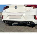 Heck Ansatz Flaps Diffusor passend für OPEL ASTRA K OPC-LINE Carbon Look