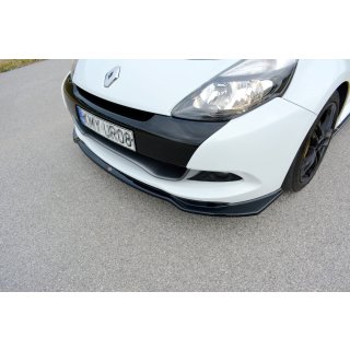 Front Ansatz V.1 passend für RENAULT CLIO MK3 RS FACELIFT schwarz matt